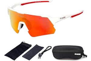 OUWOR Polarized Cycling Glasses for Men Women Youth, UV400 Mountain Bike Sunglasses for Bicycle Mtb Running Fishing Baseball