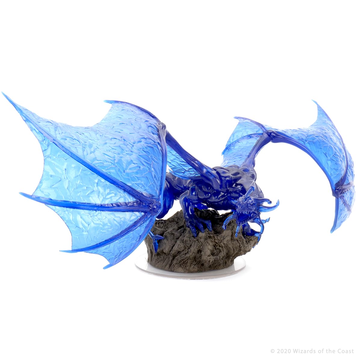 WizKids Dungeons and Dragons Icons of the Realms, Sapphire Dragon Figure, DnD Miniatures
