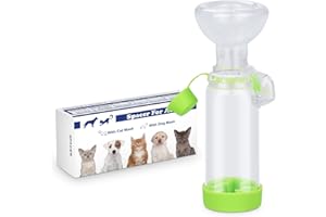 FREE-SPACE Inhaler Aerosol Chamber for Cats Inhaler Spacer for Giving Medicine to Cat with Breathing & Delivering Medication Fits (for Cat)