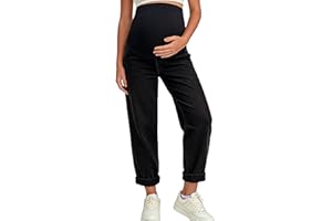 Women Maternity Jeans Denim Stretchy High Waist Over The Belly Pregnant Pants Work Casual Comfy Maternity Clothes 2026