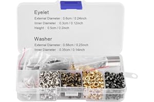 Hilitand 3Pcs Handwork Tools Set Eyelet Grommet Set Washers Fastener for Leather Craft Clothes Sewing Accessories Handwork Tools Set 3mm*420pcs