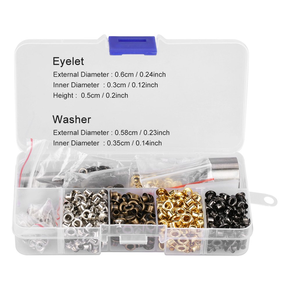 Photo 1 of Metal Eyelet Grommet Set Shoes Belt Leather Hole Craft Clothes Accessories (3mm x 420pcs)