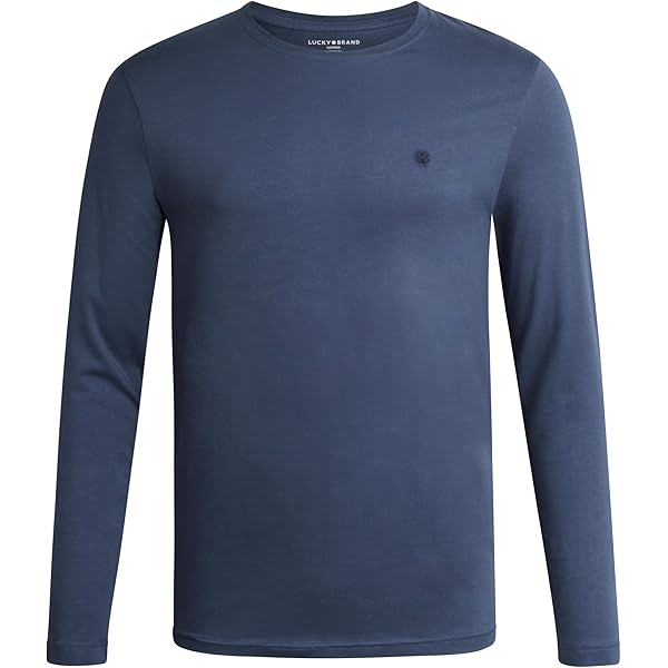 Lucky Brand Mens Long Sleeve Tee Shirts -Soft Crewneck