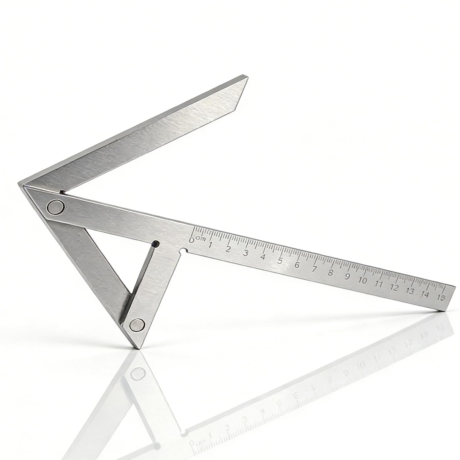 Nimomo Centre Marking Gauge 150x130mm Stainless Steel Centring Squares for Circular Plates