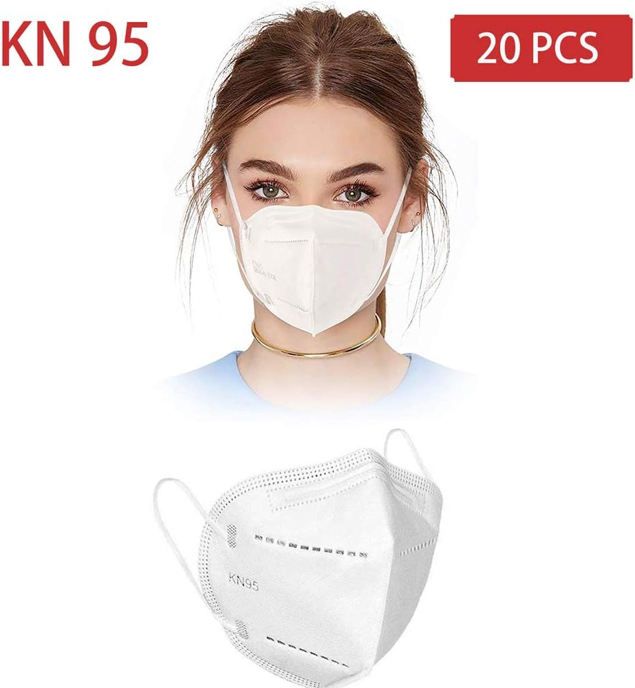 20 PCS Face ᴍᴀsᴋ for ɢerm Protection, ᴋɴ95 ᴍᴀsᴋs ᴘᴍ2.5 Anti Air Pollution ʀespirator ᴍᴀsᴋ, ɴ95 ᴀntivirus Face ᴍᴀsᴋ for Adult Kids Personal Heath Face ᴍᴀsᴋ