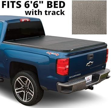 Amazon Com Leer Latitude Fits 2014 Toyota Tundra With 6 6 Ft Bed With Track Easy Install Soft Tri Fold Truck Bed Tonneau Cover With Track Automotive