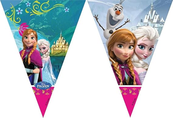 Unique Party 72025 2 3m Disney Frozen Bunting Banner Amazon co uk unique-party-72025-2-3m-disney-frozen-bunting-banner-amazon-co-uk
