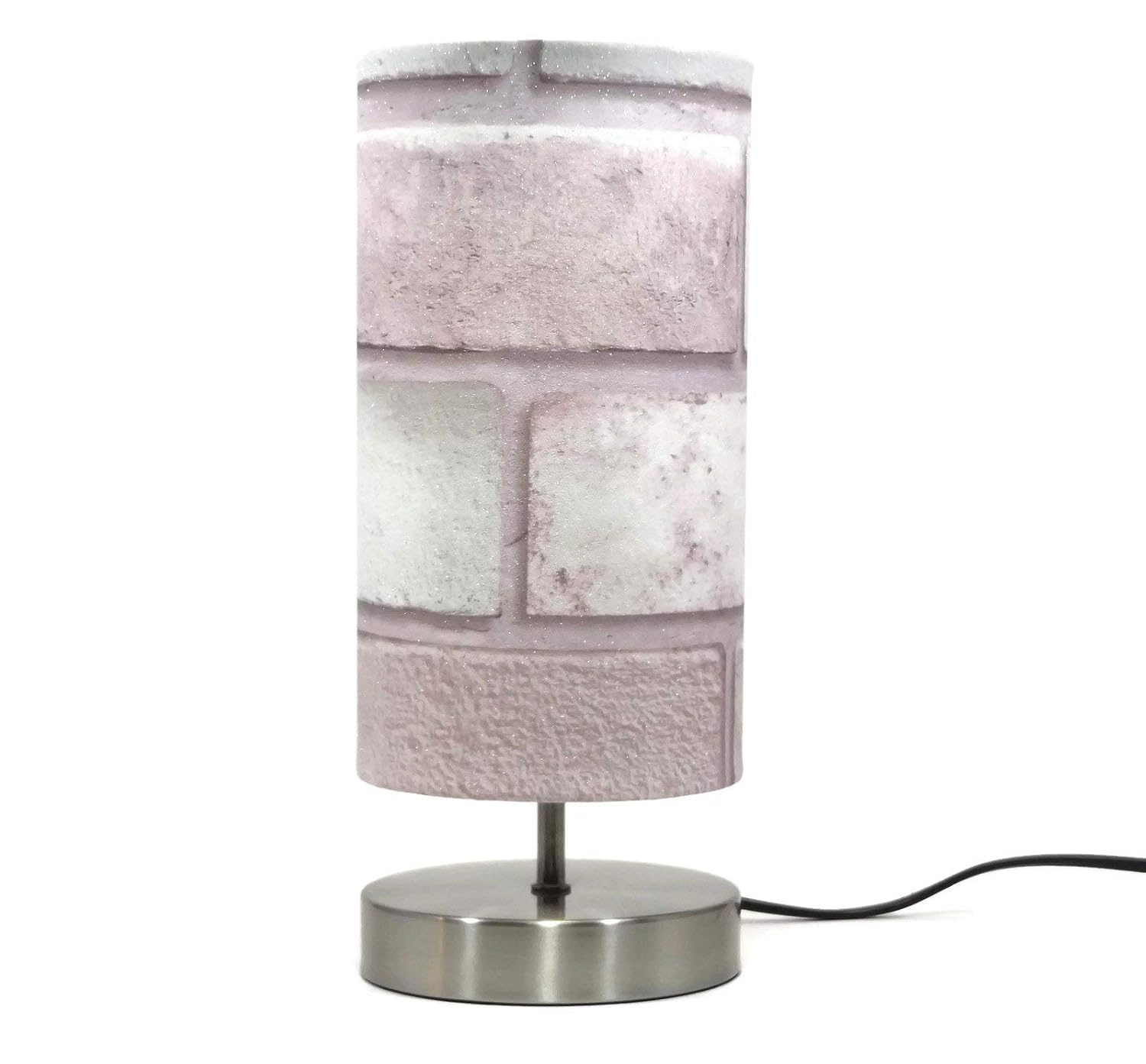 Glitter Brick Wall Lamp Light Lampshade Girls Pink Bedroom ...