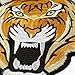 Tiger Embroidered Iron-On Applique Patch, Embroidery Patch, 8-1/4'' x 8-1/4'' by 1 pc, TR-11300