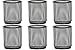 Lorell Black Mesh/Wire Pencil Cup Holder 3 3/4