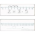 Really Good Stuff Number Line Dry Erase Boards – Two-Sided Boards Feature 0-10 Number Line On One Side, 0-20 On The Other, Write and Wipe, 12”x4” (Set of 6), Number Line for Students