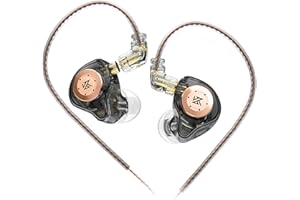 keephifi KZ EDX Pro in Ear Monitors Wired Headphones Dual DD in Ear Earphones HiFi Stereo Stage Earbuds Wired with Detachable