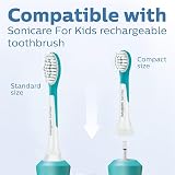 Philips Sonicare for Kids Compact Replacement Heads 3+ Blue 4 Pack HX6034/33 view 5