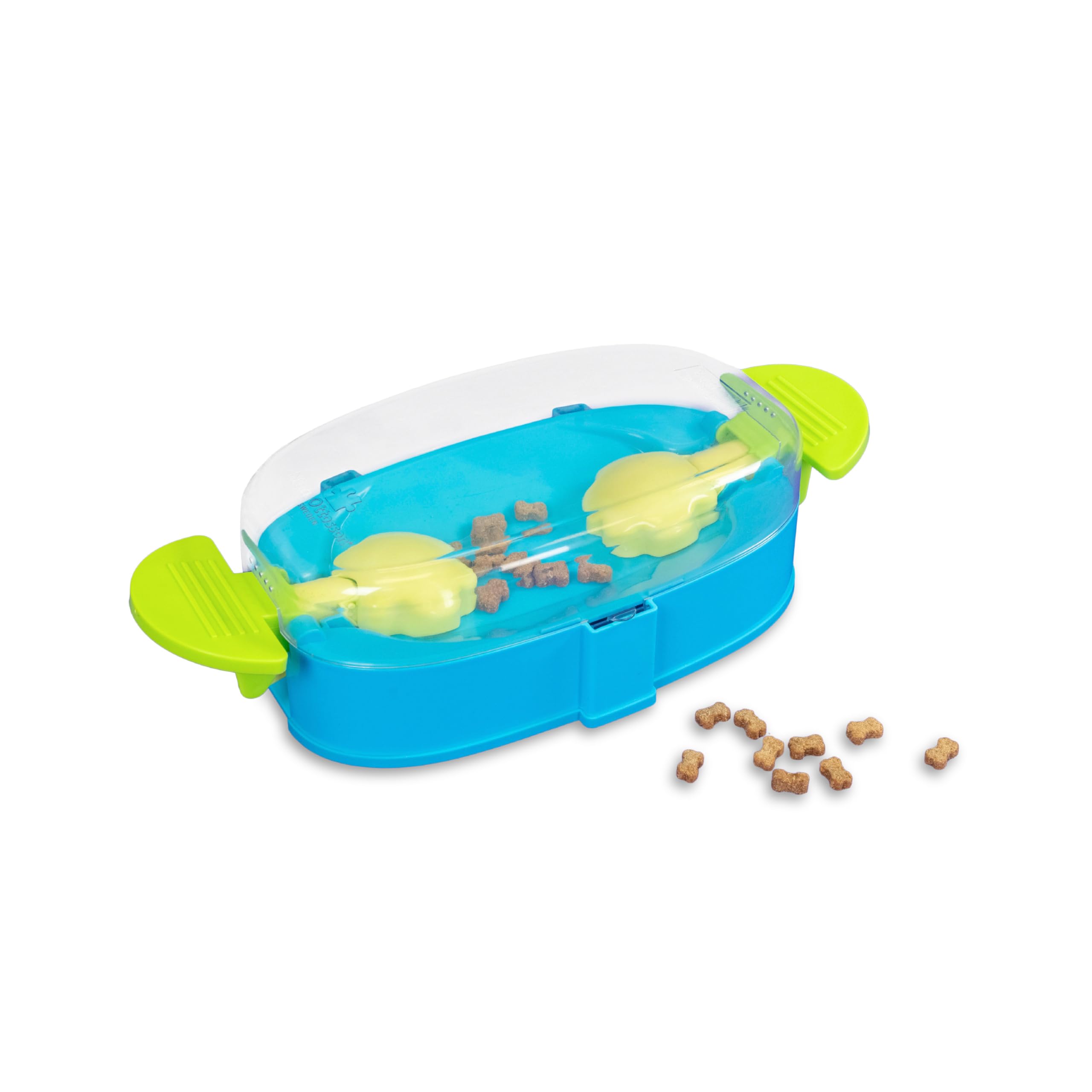 Outward Hound Nina Ottosson Paw N' Play Interactive Dog Treat Puzzle, Level 2 Intermediate Dog Enrichment Dog Toy, Blue, Small — image 1