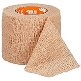 3M Health Care MMM 2082 Coban Self-Adherent Wrap, 2" x 5 yds, Latex Free, Tan, Non-Sterile (Pack of 36)