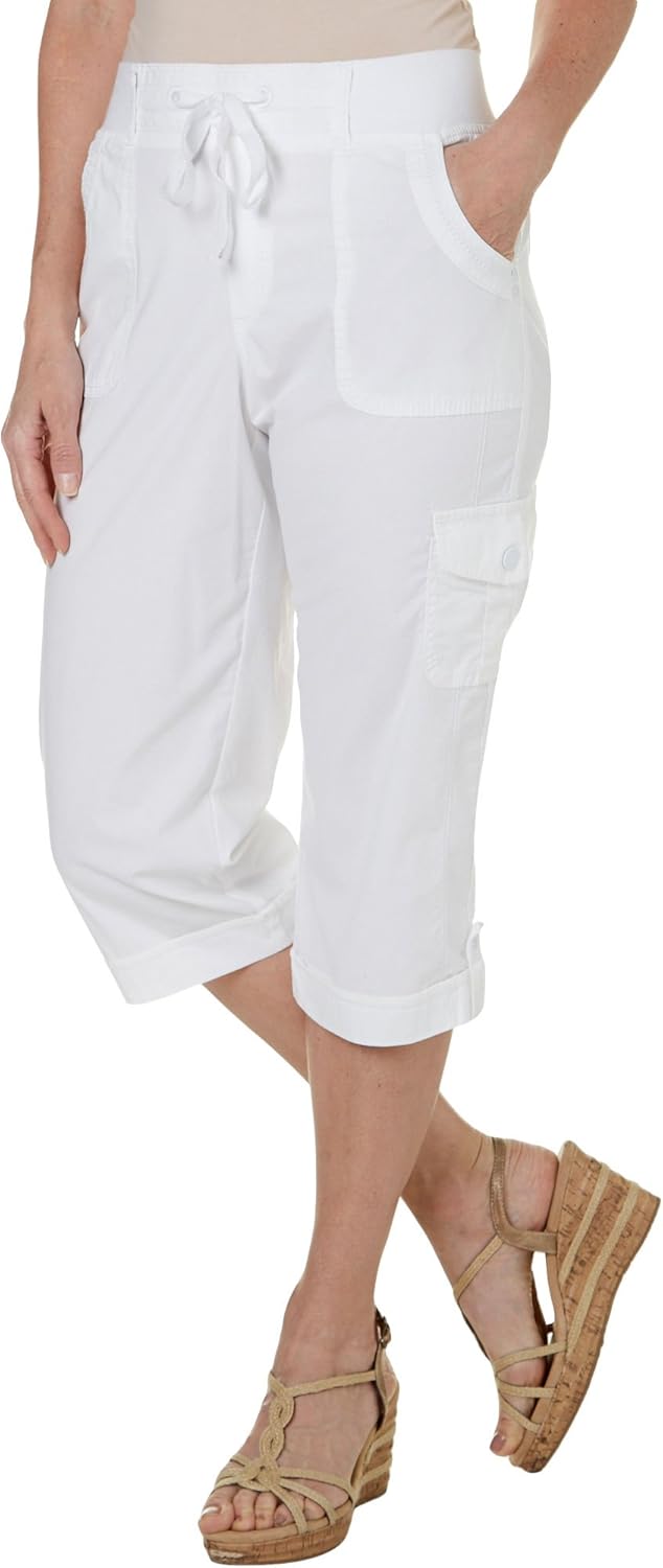 Gloria Vanderbilt Women's Dahlia Drawstring Capri at Amazon Women’s