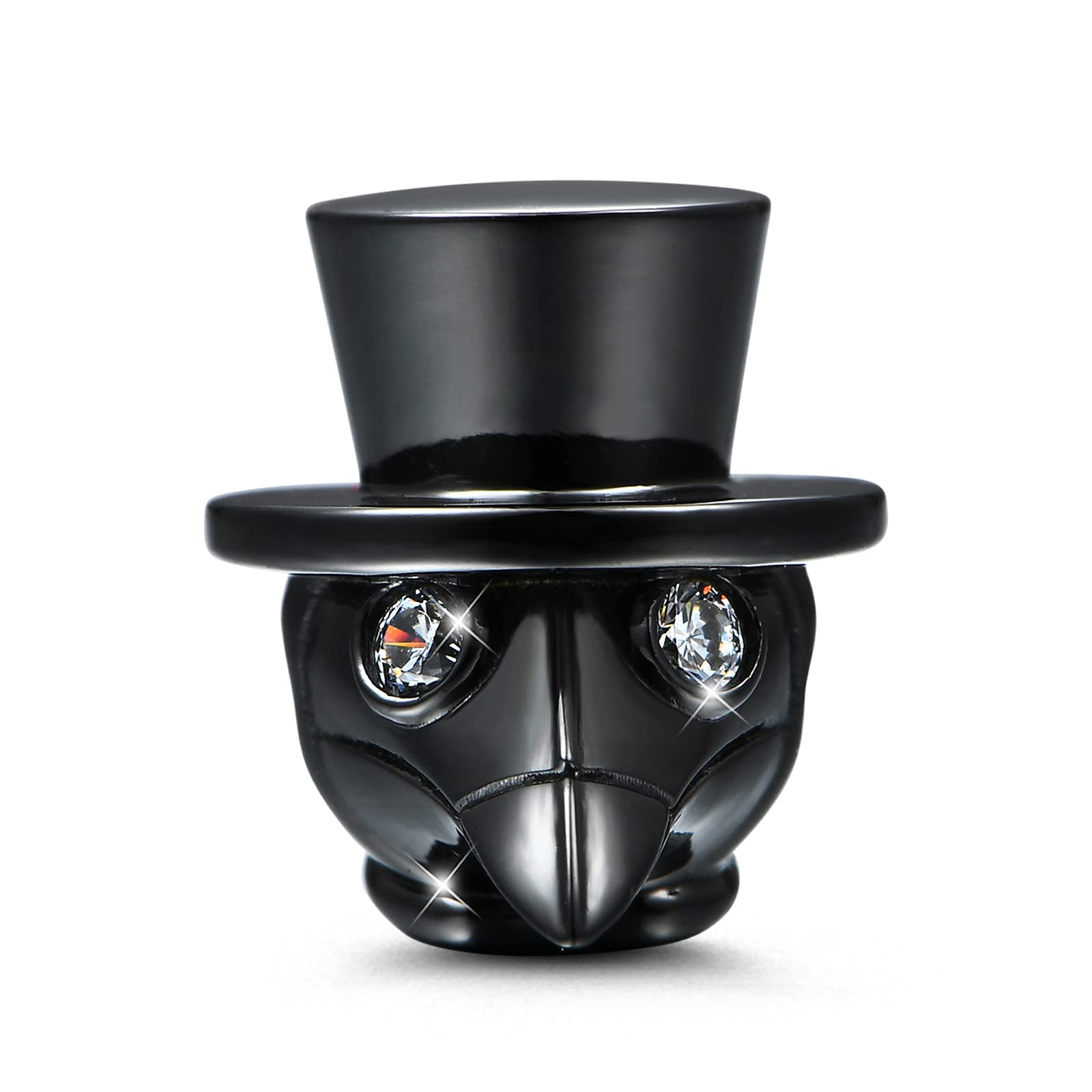 GNOCE Doctor Schnabel Charm Sterling Silver for Your Safety Black Plated Charm Bead Fit Bracelet/Necklace Jewellery Gift for Women Mens (Dr. Schnable)