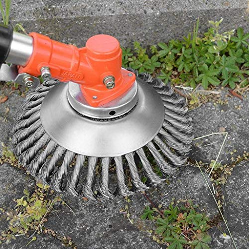 Hongxin Steel PRO Garden Weed Brush Lawn Mower Razors Lawn Mower Eater Trimmer 8 inches Large Cutting Diameter,Hole size1