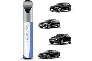 PARTS4EV LY9T/0E Mythos Black Metallic Touch Up Paint Compatible with Audi Exact Match Chips and Nicks Touch Up