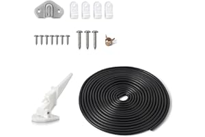 Marine Boat Speedometer Kit - 6M/19.69FT Tube, Boat Speed Sensor with Metal Case & Accessories for Yacht (#4-7)