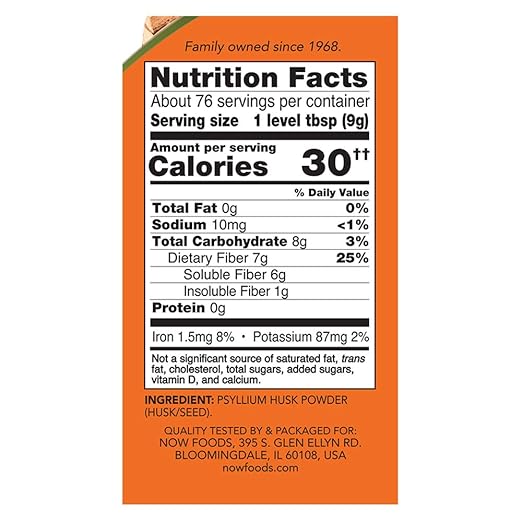 35 Psyllium Husk Nutrition Label Label Design Ideas 2020