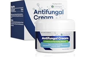 Charmpoo Antifungal Cream for Jock Itch: Anti Fungal Cream for Itchy Skin Relief Extra Strength - Ringworm Treatment for Humans - Athletes Foot Treatment for Feet 3.4 oz, 100g, White