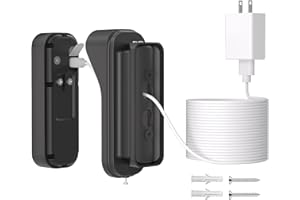 Doorbell Mount for myQ Video Doorbell Camera, Adjustable Left/Right Viewing Angle(40to140), Wired Power Adapter Mounting Brac