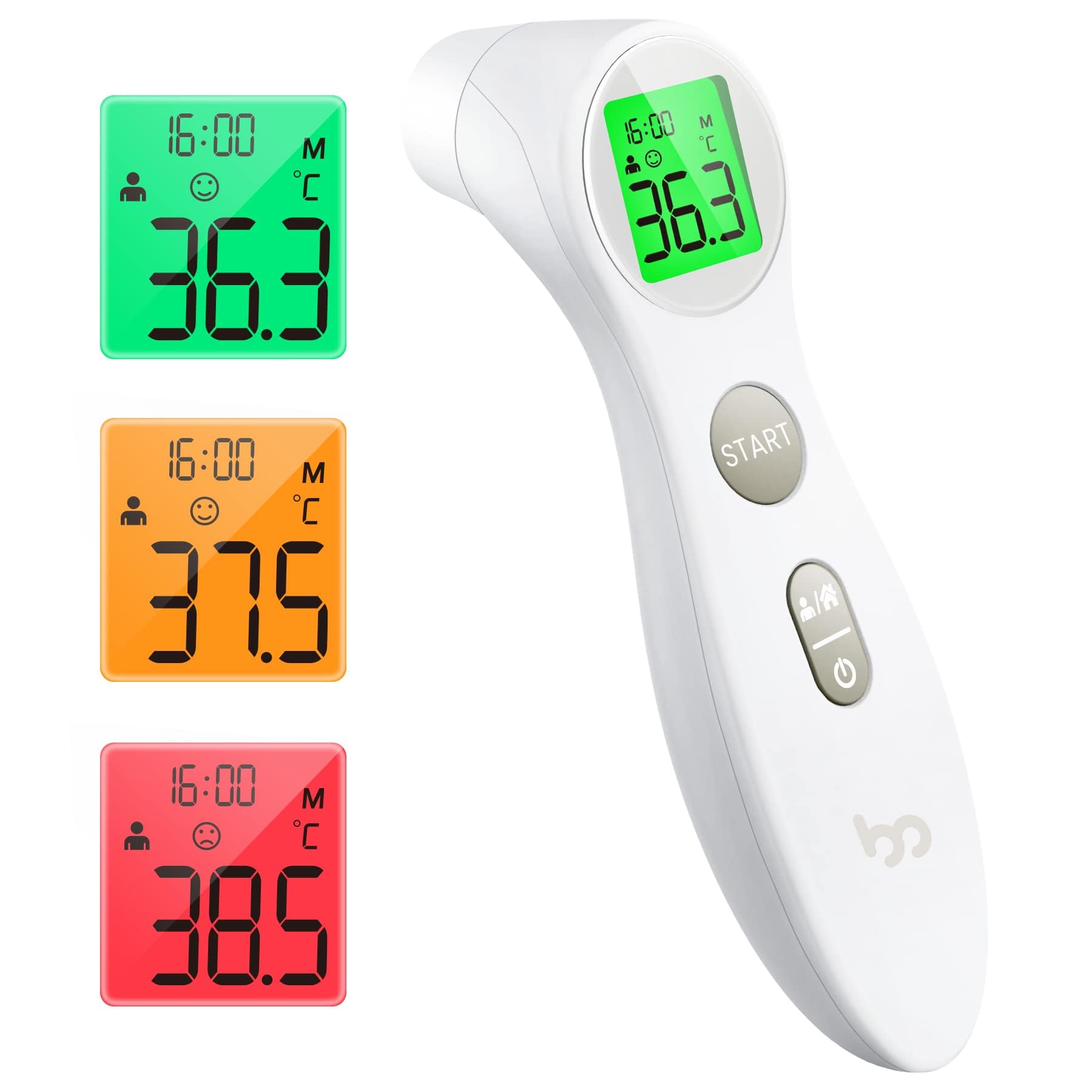 Forehead Thermometer for Adults Kids, No-Touch Infrared LCD Display Digital Baby Thermometers Body Temperature Thermometer