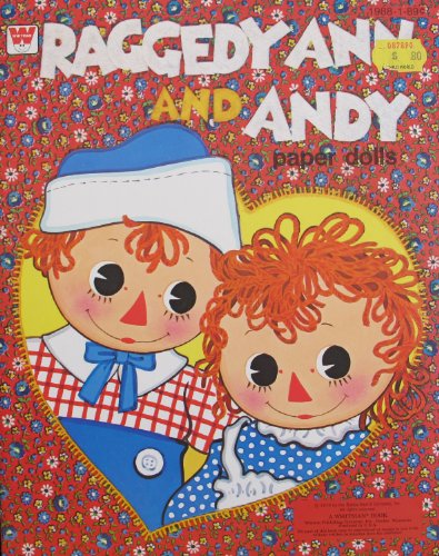 Whitman RAGGEDY ANN and ANDY PAPER DOLLS Book UNCUT w Press Out Costumes (1978)