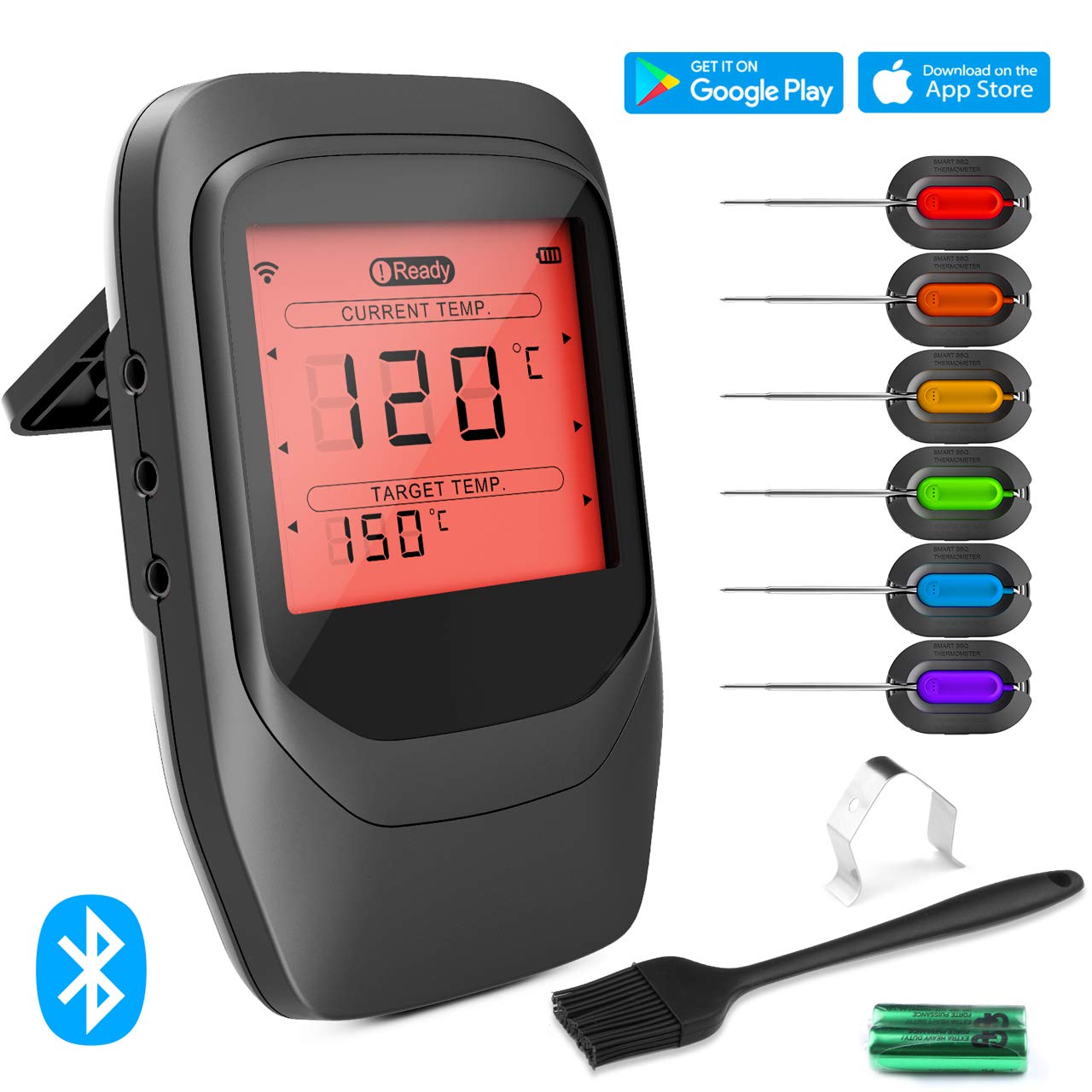 VISTION Bluetooth Cooking Thermometer for Grill,Digital Wireless Meat