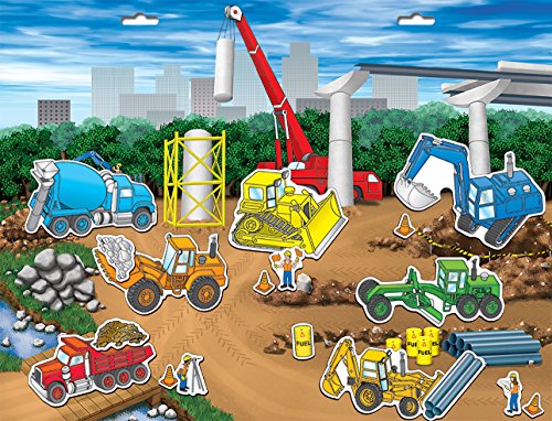 2 Create+A+Scene+Magnetic+Playset+Construction+Site