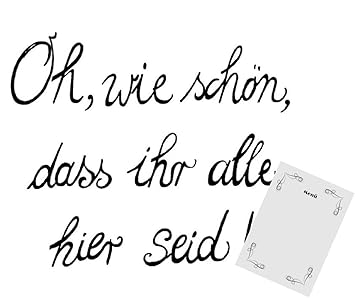 Servietten Menükarte A5 Essen Spruch Text Oh Wie Schön 20 Stück 3 Lagig 33x33cm