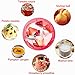 Ourokhome Manual Food Processor Vegetable Chopper, Portable Hand Pull String Garlic Mincer Onion Cutter for Veggies, Ginger, Fruits, Nuts, Herbs, etc., 500ml, Red