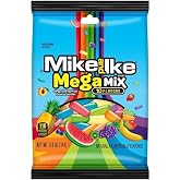 Mike &amp; Ike MegaMix 10 Flavors (Chewy Assorted Fruit Flavored Candies) 5 Ounce Bag!!!! (Pack of 1, 5 Ounce)
