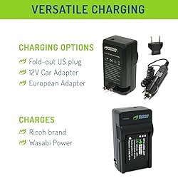 Wasabi Power DB-110 Battery (2-Pack) and Charger