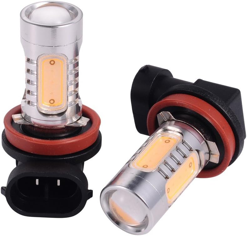 H3 COB LED Headlight Bulbs Kit 2side for BMW 128i 135i Lexus Driving