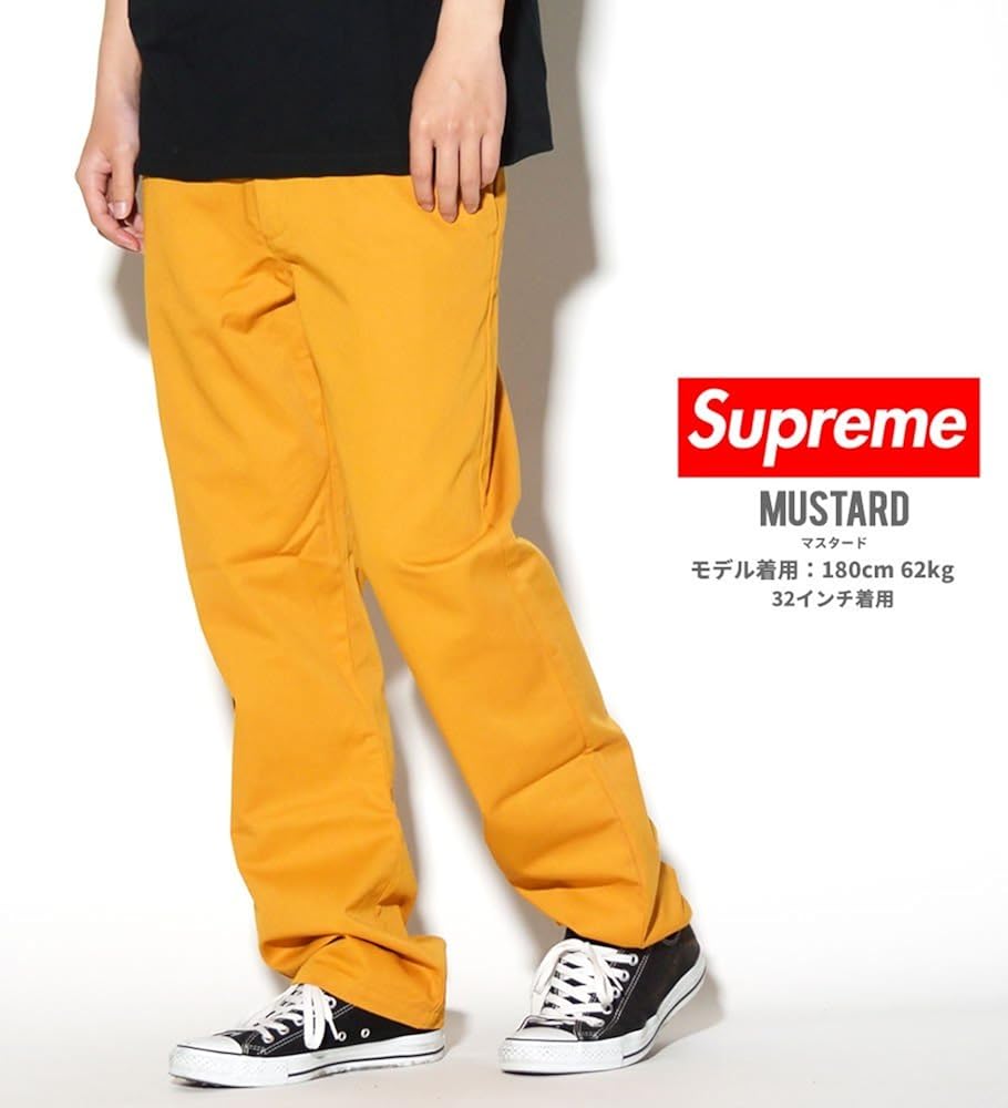 Amazon シュプリーム Supreme ワークパンツ メンズ マスタード 32 並行輸入品 ロングパンツ 通販