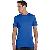 BELLA+CANVAS Unisex Jersey Short Sleeve Tee, Heather True Royal, Medium