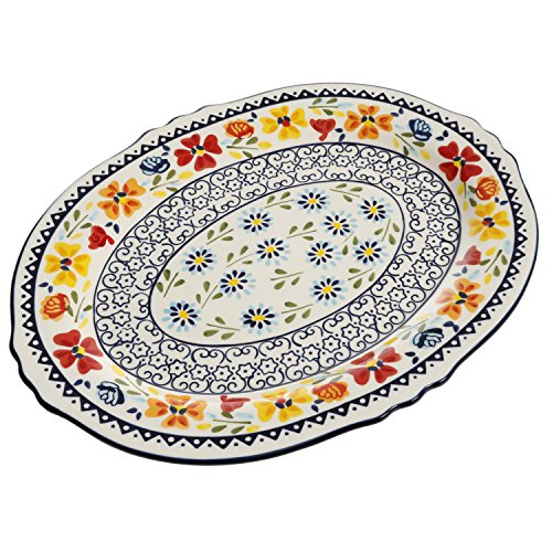 Gibson Elite HandPainted Dinnerware Set, 14" Serving Platter