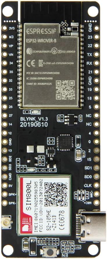 KLJKUJ TTGO T-Call V1.3ESP32 Wireless Communication Module FPC Antenna SIM Card SIM800L Module