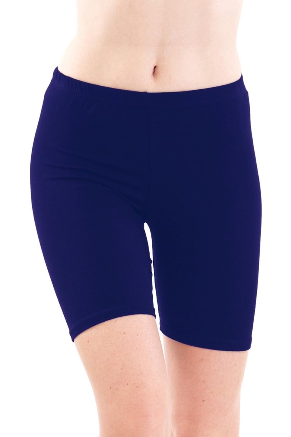 fashion line cotton cycling shorts for girls / women (dark blue, pack of 1)