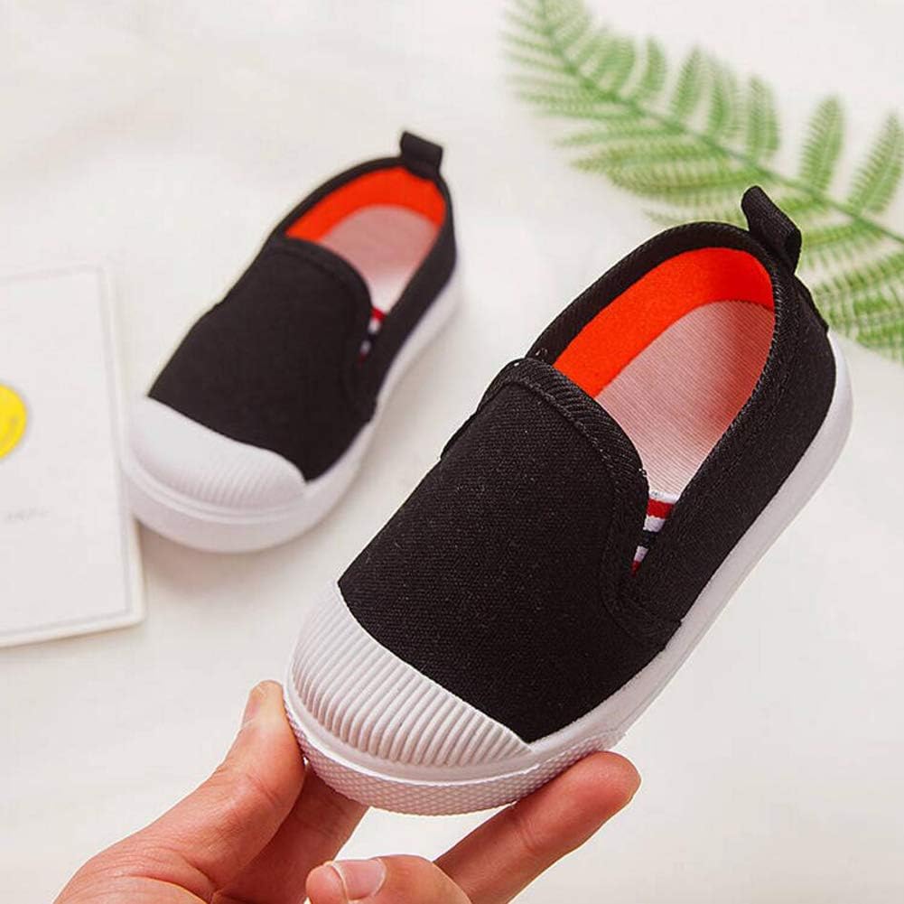 boys canvas slip on shoes