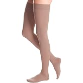 duomed Advantage 30-40 mmHg, Thigh High, Beaded Band, Closed Toe