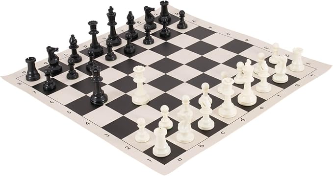 Amazon.com: Torneo Piezas de ajedrez y tablero de ajedrez Combo – sólida Federación de Ajedrez de plástico – por nosotros, negro: Sports \u0026 Outdoors