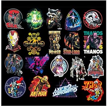 GYYNR 50 unids/Pack Pegatinas de superhéroe para Moto Coche ...