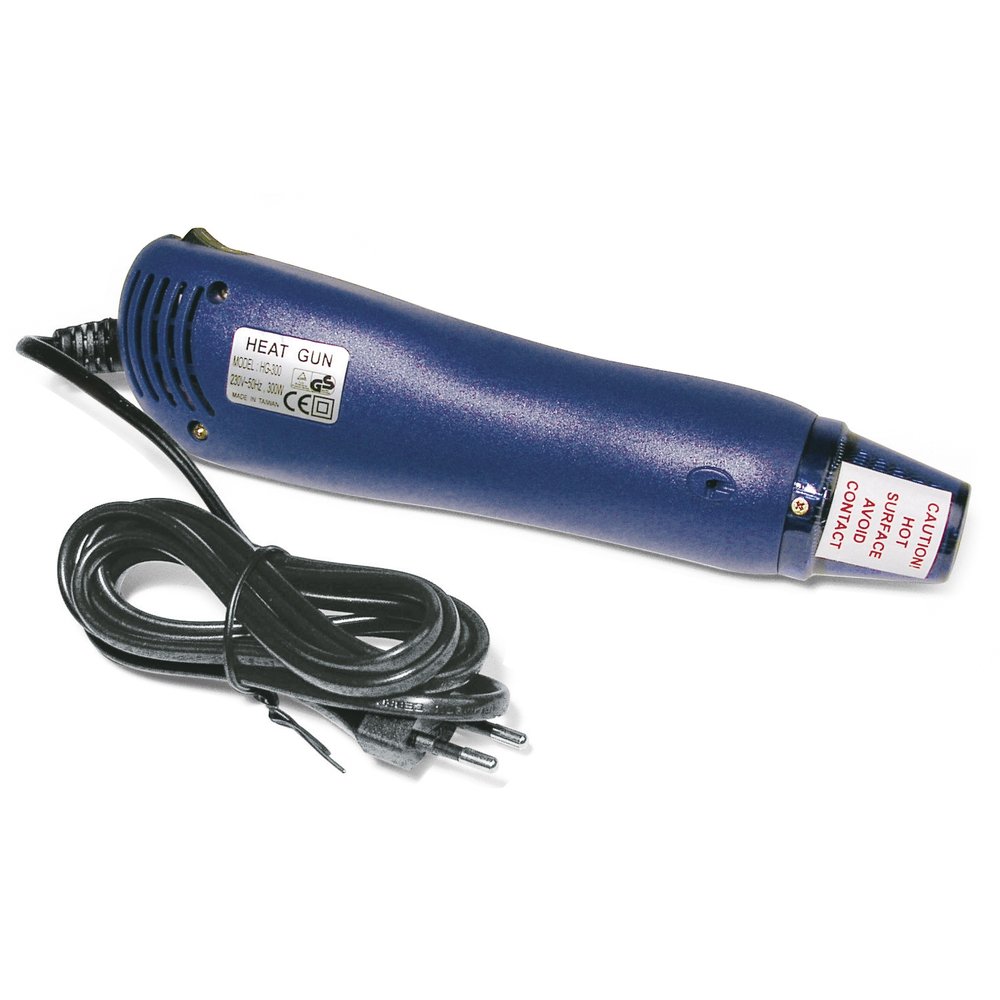 Rayher Heat Embossing Tool, Hot Air Gun for Heat Embossing, Heat Gun for Crafts and Mixed Media, 300W, blue, 8919900