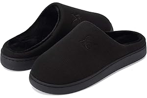 LANDEER Memory Foam Slippers for Women's and Men's Casual House Shoes