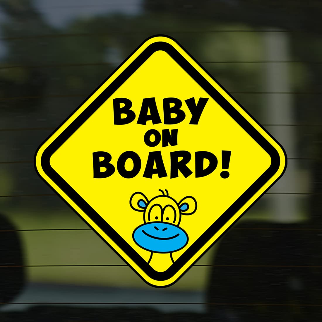 Baby on Board car Sign Funny Sticker Giraffe Babies onboard Children Cars boy Badge mom Bump Child Safety Girl Signs Vinyl Kids Window Decal Accessories Girls Stickers flik Little Parking Nursery