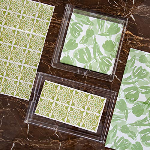 CY craft Acrylic Guest Towel Napkin Holder,Clear Bathroom Paper Hand