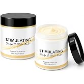Stimulating Scalp and Hair Balm, Shea &amp; Mango Butter for Dry Hair, 2 Pack | Rich balm softens dry ends, smooths frizz and flyaways; warm a small amount between fingers before applying
